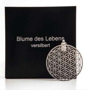Anhänger Blume des Lebens silber Swarowski